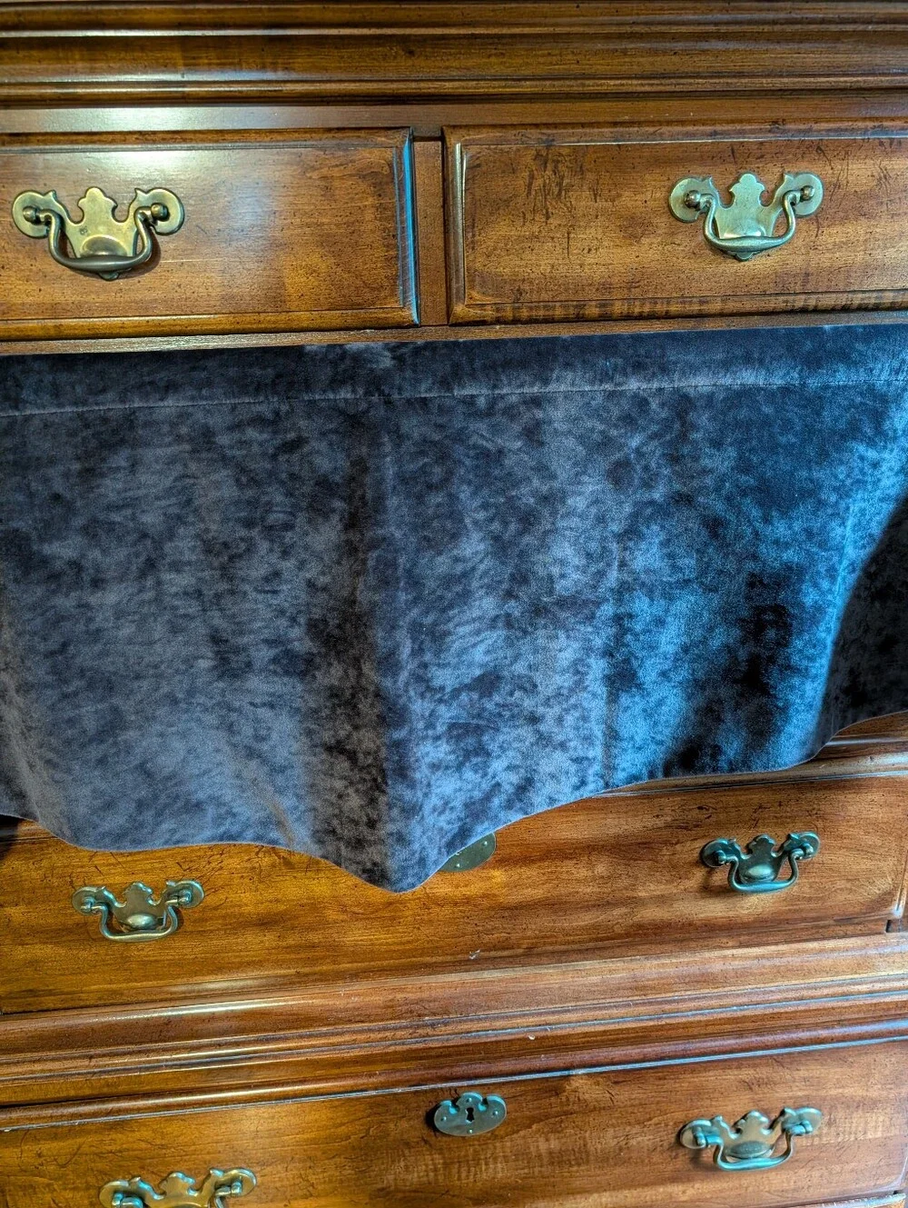 Grape Colored - Sueded Velvet Curtain Set